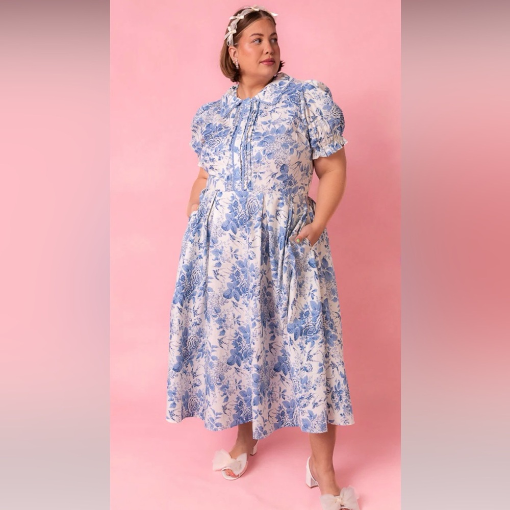 ♡ 𝖨𝗏𝗒 𝖢𝗂𝗍𝗒 𝖢𝗈 ♡ 𝖲𝗈𝗉𝗁𝗂𝖺 𝖡𝗅𝗎𝖾 𝖥𝗅𝗈𝗋𝖺𝗅 𝖣𝗋𝖾𝗌𝗌 - Picture 2 of 6